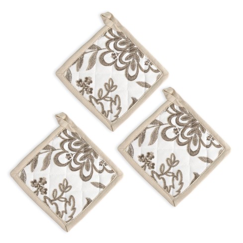 Presine cucina set 3 pezzi Fantasy cotone Sommaruga 