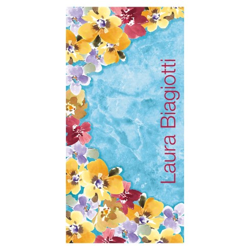 Telo mare fantasia floreale Laura Biagiotti travel floria E