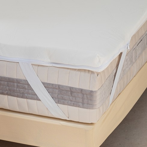 Topper Biancaluna Memory 6cm 2 piazze made in Italy