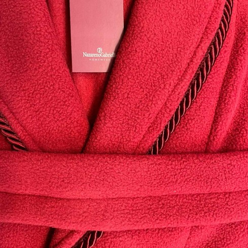 Giacca da camera uomo in pile Nazareno Gabrielli U1088