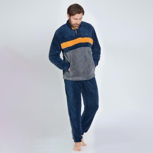 Pigiama uomo in caldo coral Nazareno Gabrielli U7020