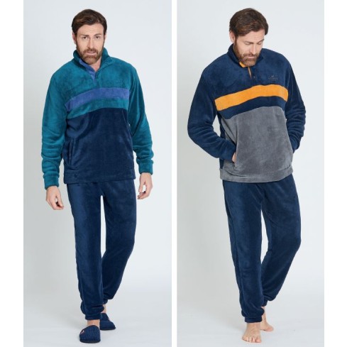 Pigiama uomo in caldo coral Nazareno Gabrielli U7020