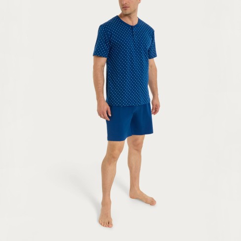Pigiama uomo corto 100% cotone Ragno UA23ND