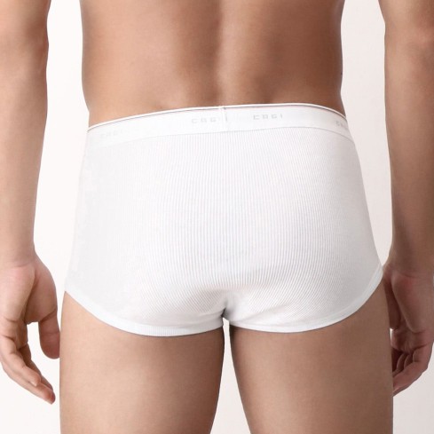 Slip uomo Cagi 1200 con apertura in cotone a costina