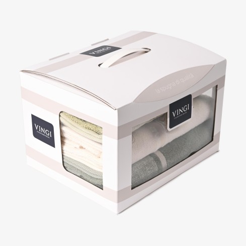 Asciugamani 100% spugna di cotone Vingi Mary 6pz