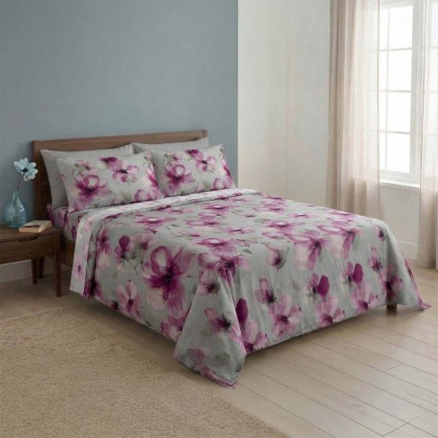 Completo Letto 100% cotone Made in Italy Zambaiti linfa