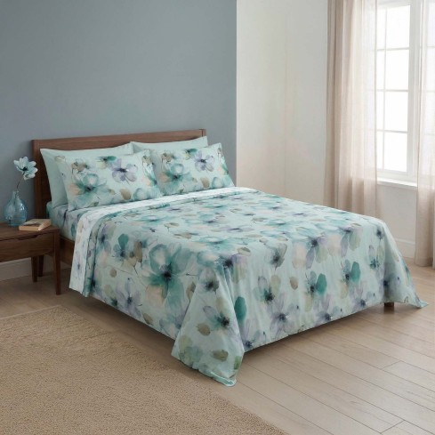 Completo Letto 100% cotone Made in Italy Zambaiti linfa