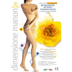 Collant Manon 70 calibrato compressione graduata banda dorsale