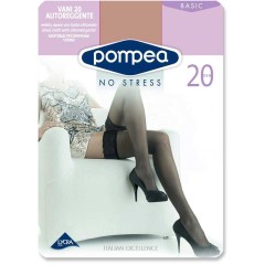 Calze autoreggenti Pompea vani 20 denari 3 paia