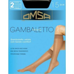Gambaletto velato Omsa 15 den bordino soft 20 paia