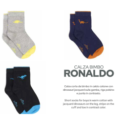 Calzino in caldo cotone bimbo Pompea Junior Ronaldo 6 paia