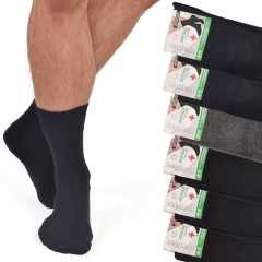 Calze corte Sanitarie senza elastico Uomo Meritex 1405 assortite 6 paia