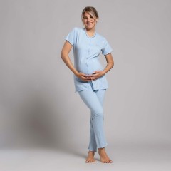 Pigiama donna premaman maglia aperta Biancaluna 26D21304
