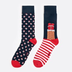 Calze corte uomo babbo Natale Admas 21410 2 paia