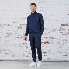 Tuta uomo in cotone leggermente felpato giacca con zip Navigare 28508