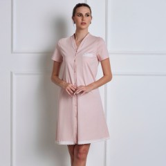 Camicia da Notte aperta 100% cotone Lunatica 51184