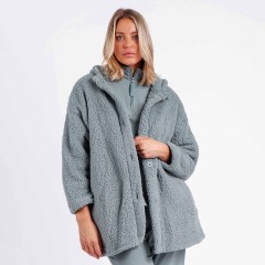 Giacca da camera donna con cappuccio avio Admas 57542