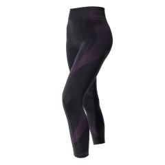 Leggings donna sportivo Jadea Fitness 610632 traspirante nero / fuxia