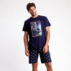 Pigiama uomo estivo Star Wars 62484 100% cotone