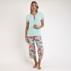 Pigiama Donna fantasia tropicale Admas 63074