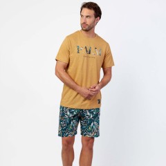 Pigiama uomo fantasia tropicale cotone Admas 64765