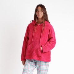 Felpa con cappuccio in pile coral giacca da camera Admas 67096