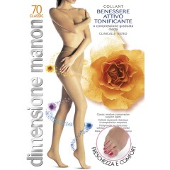 Collant compressione graduata Cabifi Manon 70 riposante punta aperta