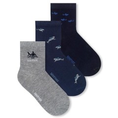 Calzini bambino Meritex 7066 squali cotone 6 paia