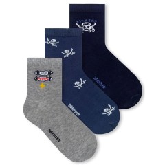 Calzini bambino Meritex 7068 pirates in cotone 6 paia
