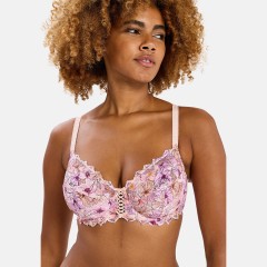 Reggiseno con ferretto pizzo fiori colorati Sans complexe 709212