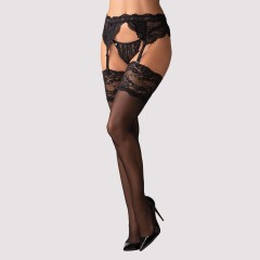 Sexy calze Obsessive 810-sto-1 con balza in pizzo nero
