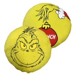 Cuscino arredo natalizio Grinch tondo ufficiale