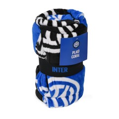 Plaid in Coral soft touch Inter neroazzurro 150x210 ufficiale