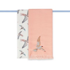 Strofinacci Vingi per cucina 100% cotone Alexandra uccelli 2 pz