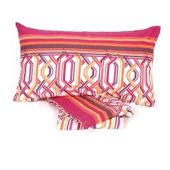 Completo Letto Fantasia Geometrica flanella Pompea Andor