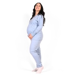 Pigiama donna premaman caldo cotone Biancaluna Kissimo 20301