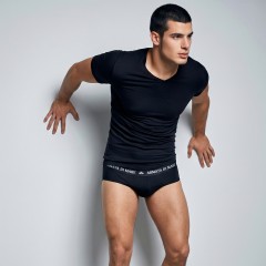 Maglia uomo collo a punta Armata di mare gt109 cotone 