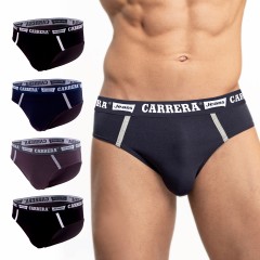 Slip uomo Carrera Dean con elastico logato 4 pezzi