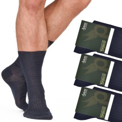 Calze corte Filo di Scozia 100% cotone Prisco Aston 3 paia