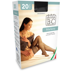 Calze autoreggenti donna bc Marlene 20 denari 6 paia