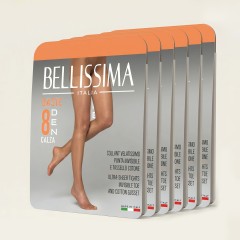 Collant velatissimo Bellissima basic 8 denari elasticizzato 6 paia