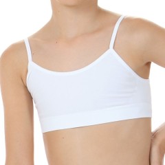 Brassiere bimba in microfibra elasticizzata