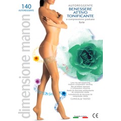 Calze autoreggenti riposanti Manon 140 den compressione graduata