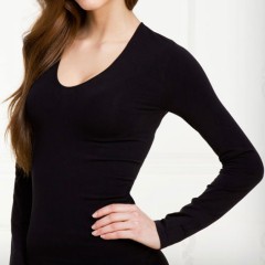 Maglia donna Bellissima 069 decolletè in microfibra