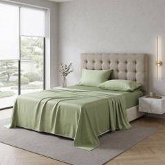 Completo letto Biancaluna Clara  seta di bamboo vegan