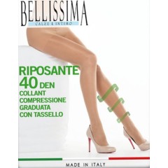 Collant riposante Bellissima 40 den compressione graduata 6 paia