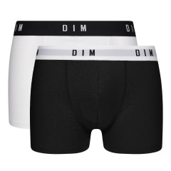 Boxer Dim D0ARL cotone elasticizzato nero+bianco 2 pz