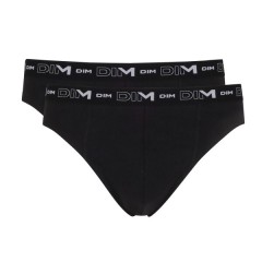 Slip uomo Dim D6595 cotone elasticizzato nero 2 pz