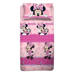 Completo letto bimba con federa piazzata Minnie Diseny