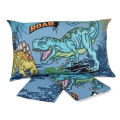 Completo letto dinosauri 100% cotone
